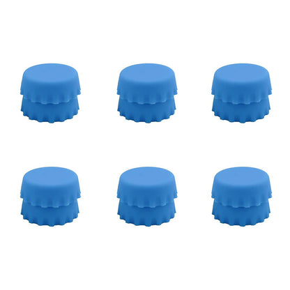 2/6/12pcs Silicone Beer Bottle Caps – Preservative Covers for Wine, Vinegar, Soy, and Cocktail Bottles