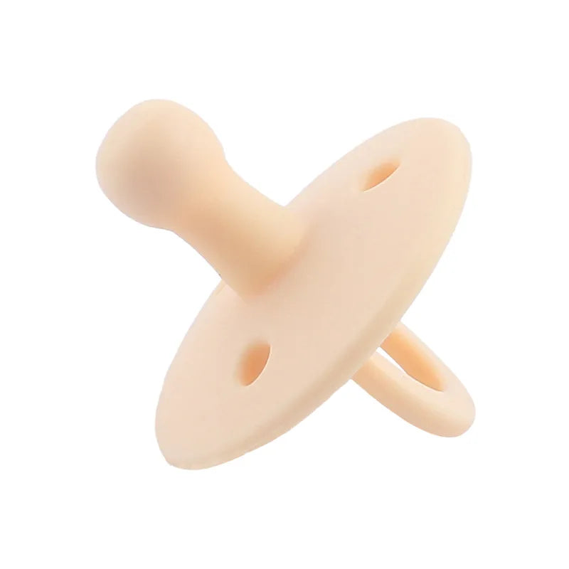 Baby Silicone Pacifier – Soft BPA-Free Soother Nipple for Newborns with Teether Toy & Nursing Pacifier Chain Pendant