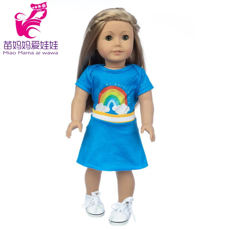 18-Inch American Girl Doll Clothes – Coat, Tights & Pants Outfit for Newborn & Baby Dolls