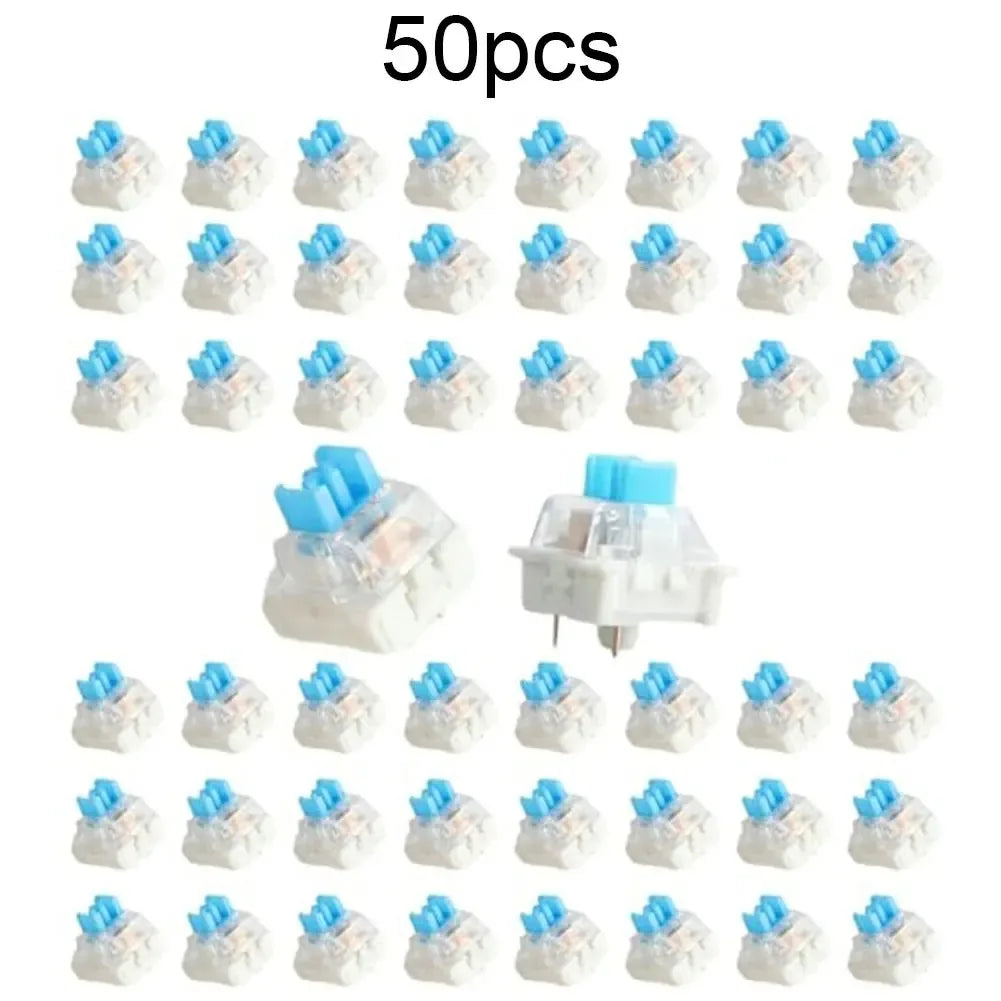 Keyboard Switch Replacement - 3 Pin Tactile Clicker Key Switches for Mechanical Keyboards