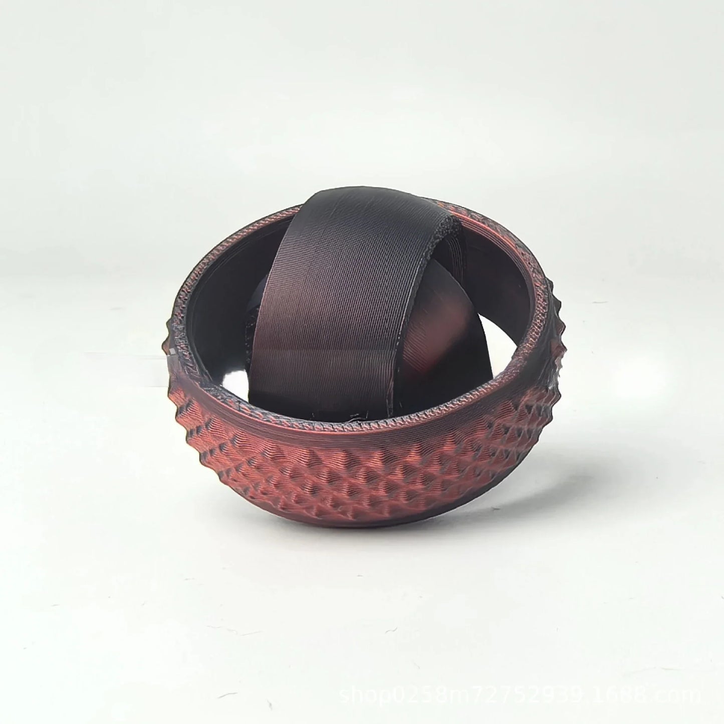 3D Printed Rotating O-Shaped Fidget Ball – Universal Gyroscope Toy for Anxiety Relief & Stress Decompression