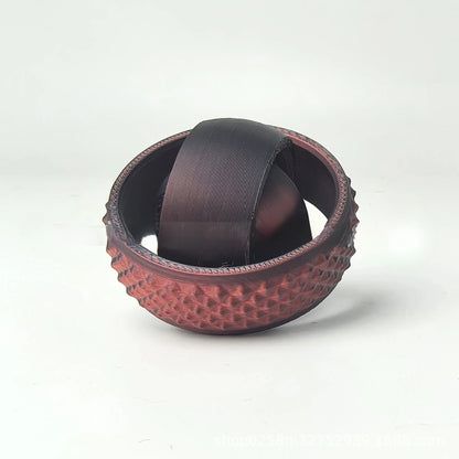 3D Printed Rotating O-Shaped Fidget Ball – Universal Gyroscope Toy for Anxiety Relief & Stress Decompression