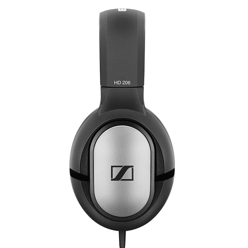 Sennheiser HD 206 Wired Headphones – Deep Bass Stereo Noise-Isolating Earphones for Sports & Gaming