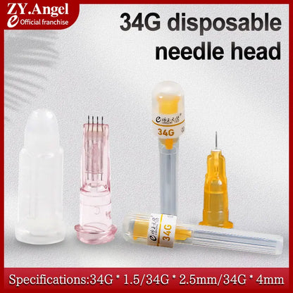 34G Ultra-Fine Disposable Small Needle for Cosmetic Use - Non-Painless Hand Needle 1.5/2.5/4mm