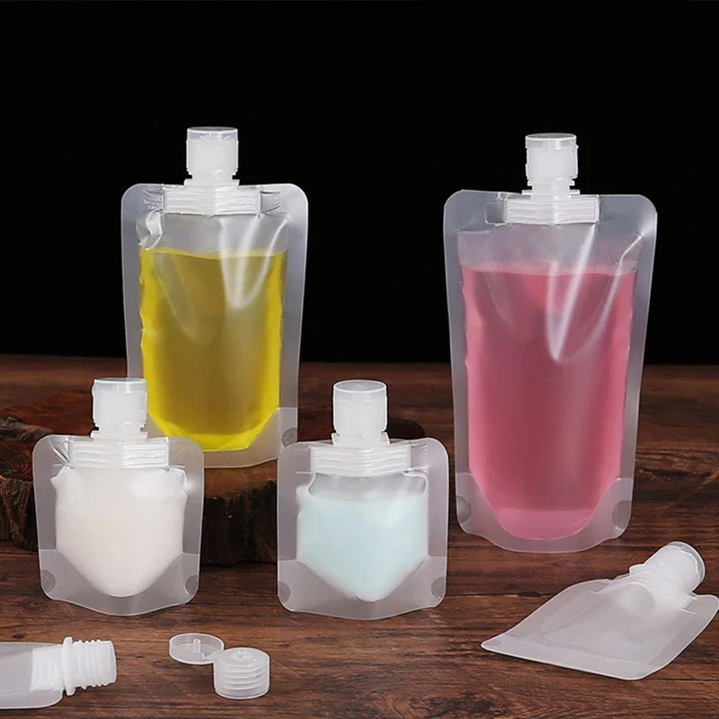 30/50/100ml Refillable Travel Packaging Bags – Portable Lotion, Shampoo, Shower Gel & Makeup Fluid Bottles for Cosmetics