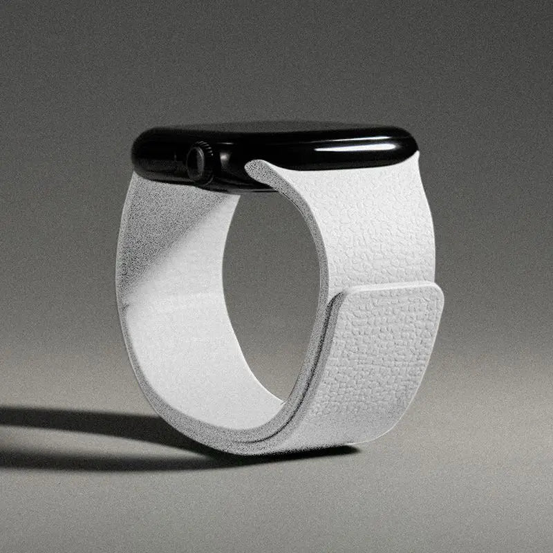Silicone Magnetic Strap for Apple Watch - Adjustable Band for 49mm/46mm/45mm/44mm/42mm/41mm/40mm Series Ultra, SE & More