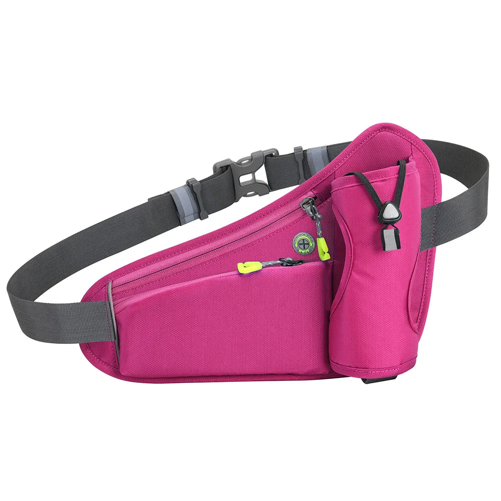 Running Waist Bag with Water Bottle Holder – Hydration Fanny Pack for Men & Women, Gym, Jogging, and Cycling