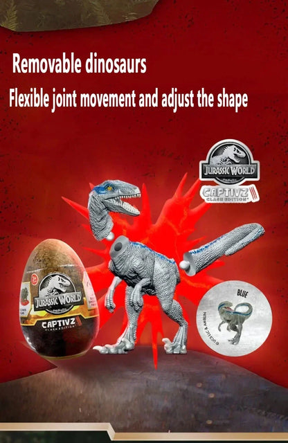 Jurassic World Captive 3 Clash Edition Dinosaur Egg Blind Box — 10cm Mini Slime Surprise, Full Box Collection