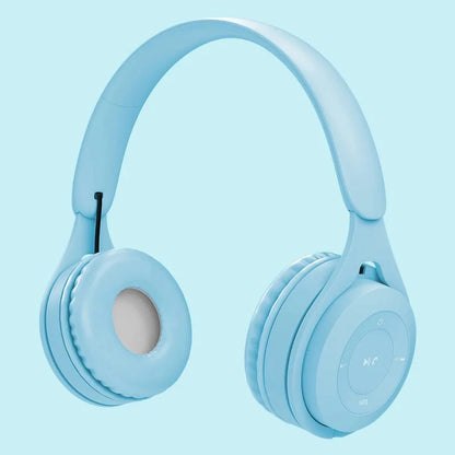 Y08 Macaron Wireless Bluetooth Headphones – With Microphone, Wired Earphones, Gaming Headset for Kids, MP3 Players & Gifts