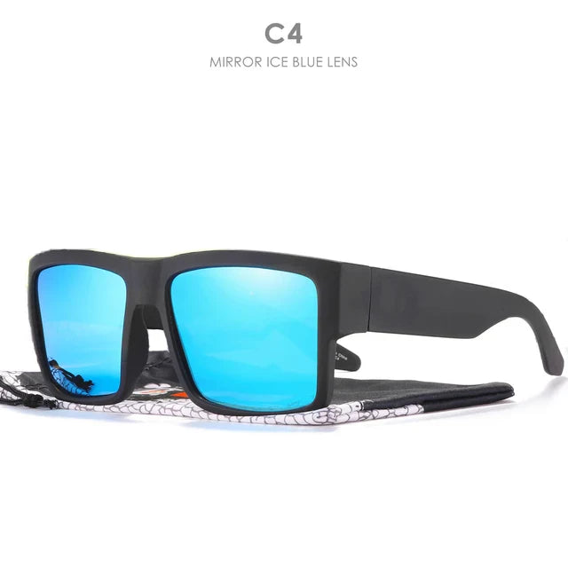 CYRUS Polarized Square Sunglasses — Classic Fashion Sport Driving Shades for Men & Women with Logo