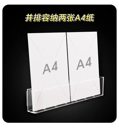 Acrylic Picture Book Display Stand – Wall Hanging Bookshelf for Children's Books, Magazines, and Storage Behind the Door