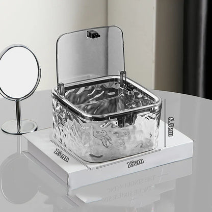 Acrylic Hair Accessories Organizer — Clear Storage Box for Hair Ties, Headbands, and Laundry Pods, Desktop Organizer
