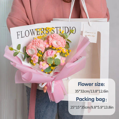 Graduation Bouquet 2025 – Crochet & Knitted Artificial Flowers for Wedding, Valentine’s & Special Occasion Gifts