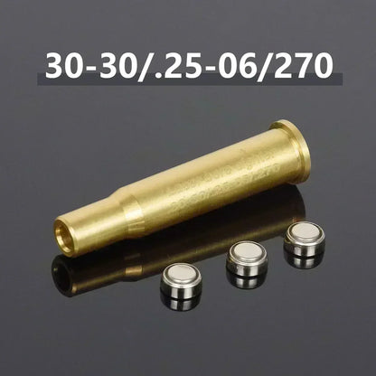 Multi-Caliber Laser Bore Sighter — 12GA, 20GA, 5.45x39, 7.62x39, 9x19mm, .223, .308, .338 Training Cartridge