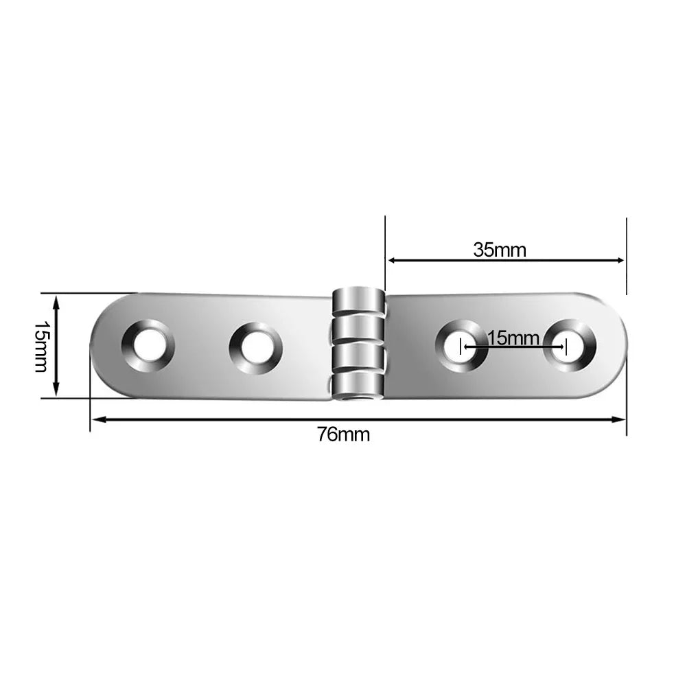 180 Degree Foldable Hinges (2pcs) | Screw-On Flap Hinges for Sewing Machine Cabinets & Furniture Hardware