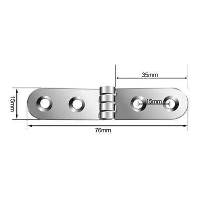 180 Degree Foldable Hinges (2pcs) | Screw-On Flap Hinges for Sewing Machine Cabinets & Furniture Hardware