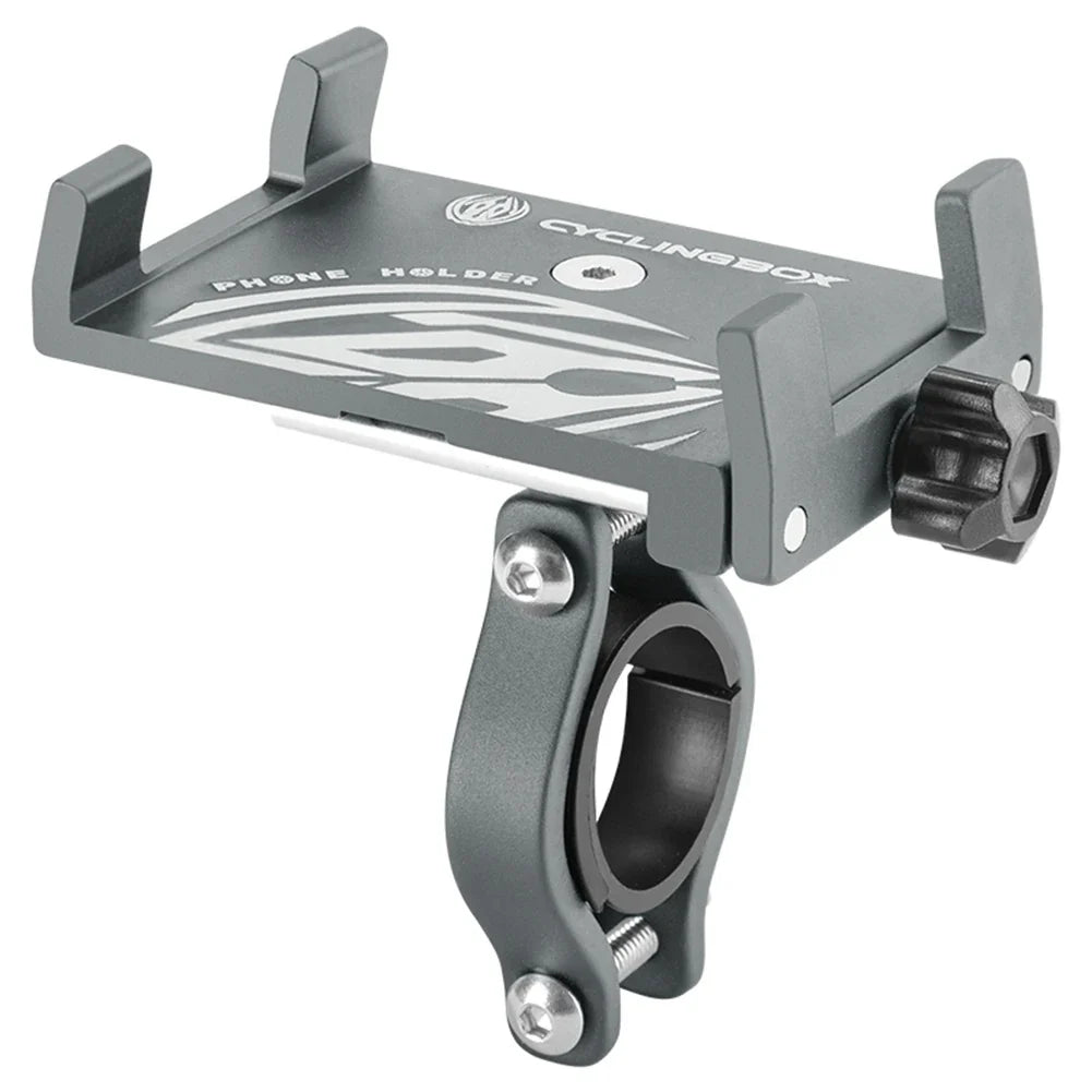 360° Rotatable Aluminum Alloy Bicycle & Motorcycle Phone Holder – MTB Bike GPS Handlebar Mount Stand