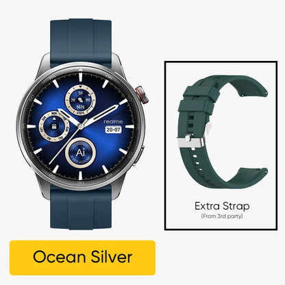 Global Version realme Watch S2 – 1.43'' AMOLED Smartwatch, 20-Day Battery, AI Engine, IP68 Waterproof
