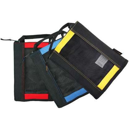 MELOTOUGH Canvas Tool Pouch | 2-Pack Zipper Bags with Mesh Window & Hanging Grommets