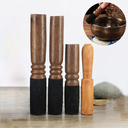 12/12.5/13cm Tibetan Singing Bowl Set - Handmade Leather Mallet, Buddhist Meditation Bowl, Various Sizes Available