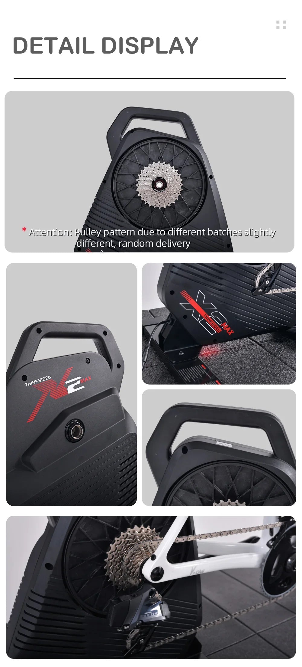 ThinkRider X2Max Smart Bike Trainer — MTB & Road Bicycle Home Trainer with Built-In Power Meter
