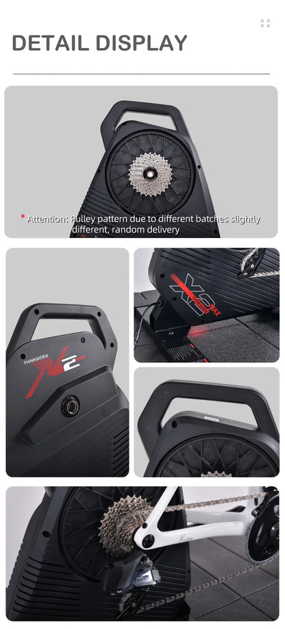 ThinkRider X2Max Smart Bike Trainer — MTB & Road Bicycle Home Trainer with Built-In Power Meter