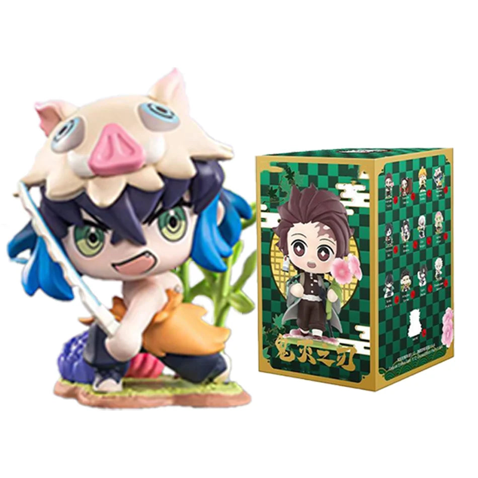 Anime Demon Slayer Blind Box Figures — 1-12pcs Tanjiro & Nezuko PVC Model Ornaments, Kids Christmas & Halloween Gift