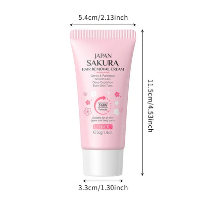 LAIKOU Hair Removal Cream 50g – Painless Epilator for Intimate Areas, Hair Growth Inhibitor, Body Care for Men & Women