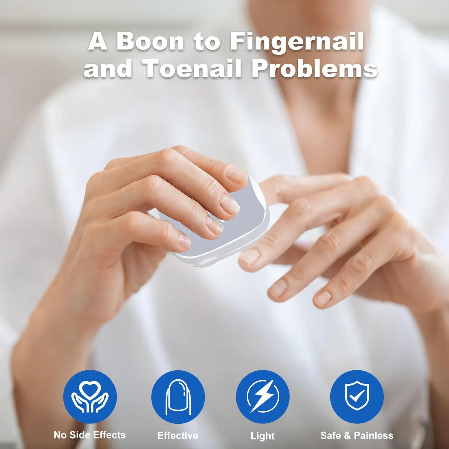 Rechargeable Laser Nail Fungus Remover Device – Effective Treatment for Damaged, Discolored & Thick Fingernails Repair