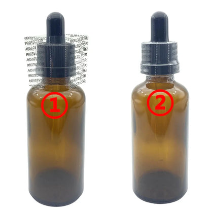 500PCS Shrink Bands 45x30mm – Printed & Clear Perforated Heat Shrink Wrap for Bottle Caps, Fits 3/4" to 1" Diameter