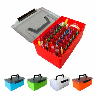 Fishing Storage Boxes | Minnow & Squid Jig Hard Bait Container | Sea Egi Box Plastic Organizer for Lure Tools - Tackle Storage Case