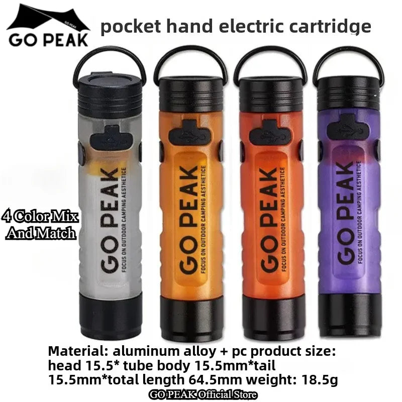 MOUNTAINHIKER LED Pocket Hat Clip Flashlight – Portable Rechargeable Clip-On Light for Camping & Outdoor Use