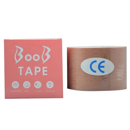 Elastic Breast Lifting Tape — Skin Tone, Invisible, Breathable, Anti-Sagging Tape for Strapless Support