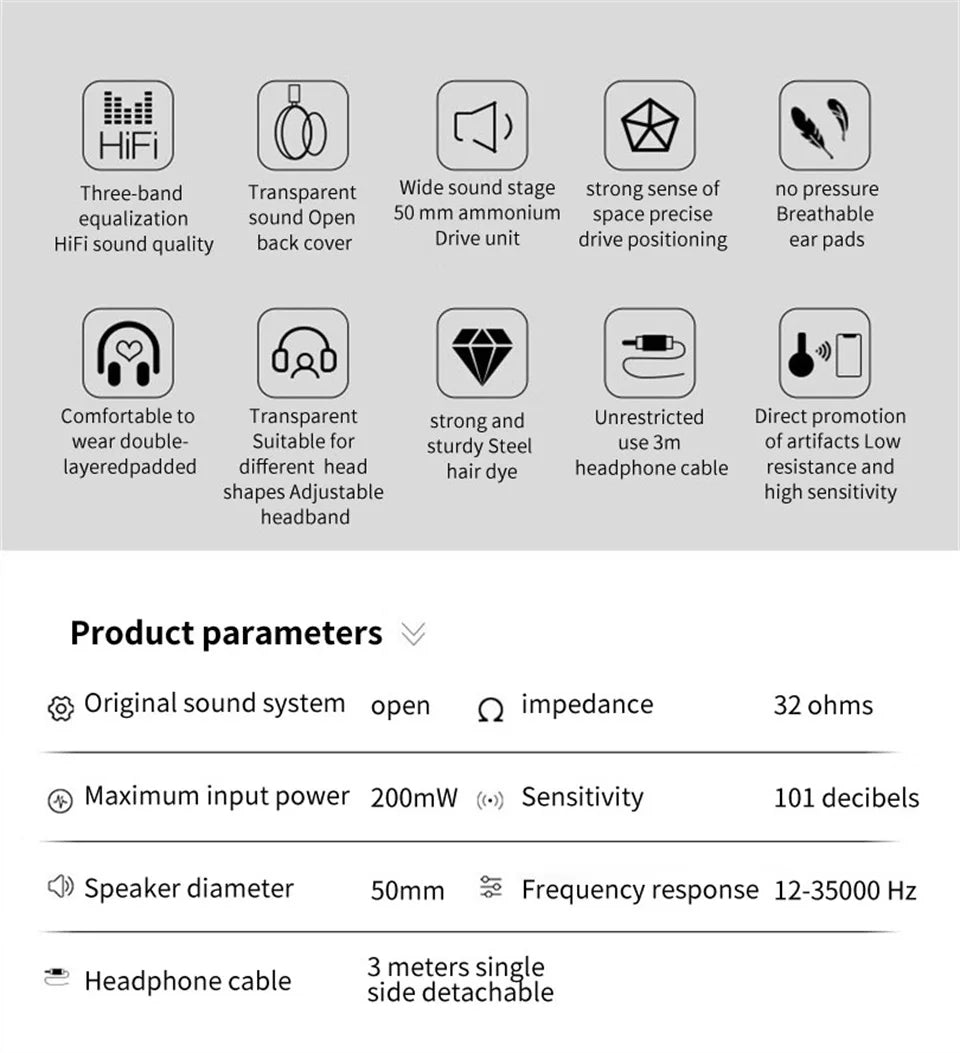 Philips SHP9500 HiFi Stereo Headphones - Wired Earphones for Computer, Online Learning, Esports, 3.5mm/6.3mm Universal Headset