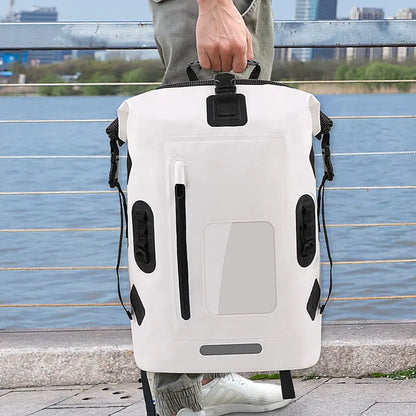 30L Waterproof Drift Bag – Swimming Backpack for River Trekking, Diving, Rafting, Canoeing & Kayaking, Wet/Dry PVC Camping Bag