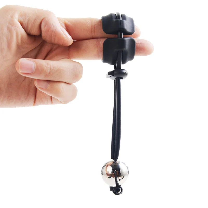BDSM Male Penis Ring & Extender — Weight-Bearing Stretcher, Enlargement Device with Ball & Semen Lock, Adult Sex Toy for Men