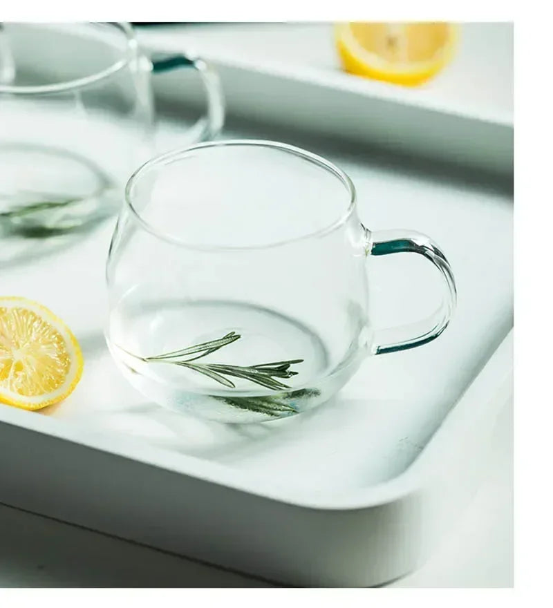1.8L Transparent Borosilicate Glass Teapot – Heat-Resistant Large Clear Tea Pot for Puer, Flower Tea, Office & Home