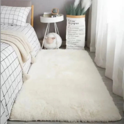 VIKAMA Fluffy Shaggy Rugs – Non-Slip, Machine Washable Soft Plush Area Rugs for Bedroom, Modern Design