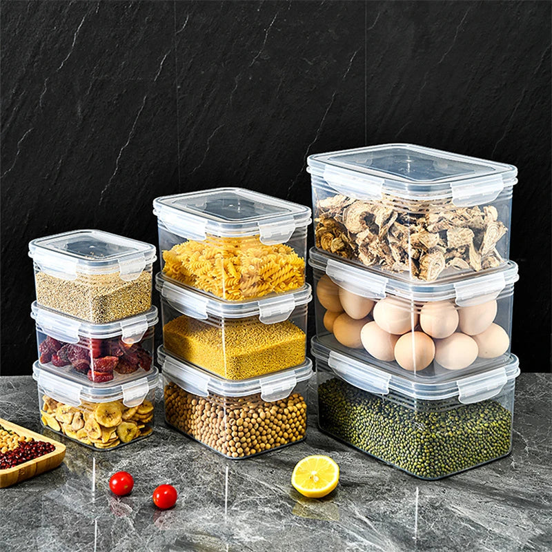 Refrigerator Storage Box – Fridge Organizer for Fresh Vegetables and Fruits, Drain Basket Storage Containers for Kitchen