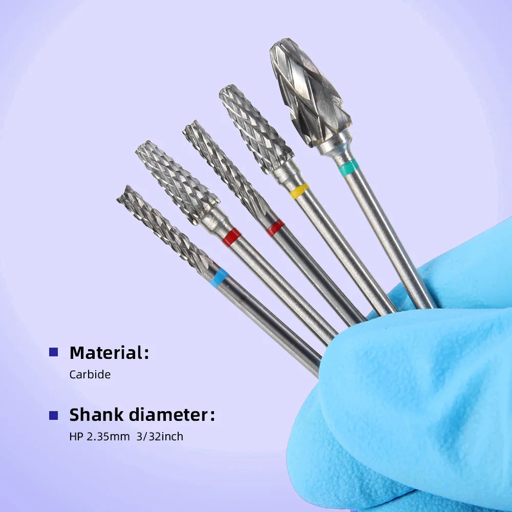 DENTAL Carbide Drills Kit - 2.35mm HP, Autoclavable at 135°C, for Universal Grinding, Removing & Polishing