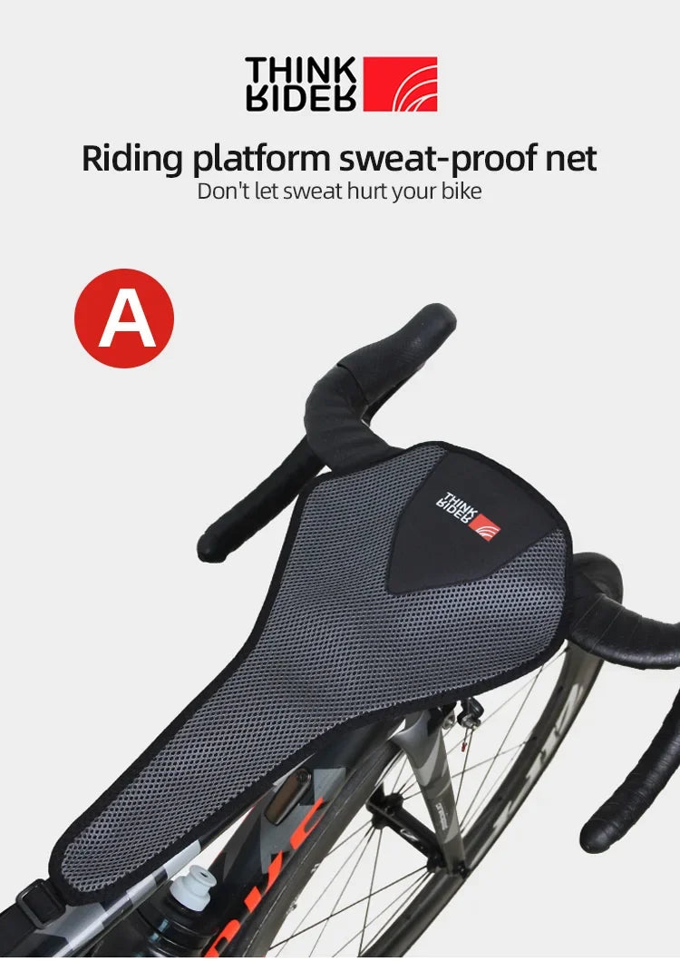 ThinkRider Bike Trainer Sweatband – Durable MTB & Road Bicycle Sweatbands for Indoor Cycling & Home Exercise
