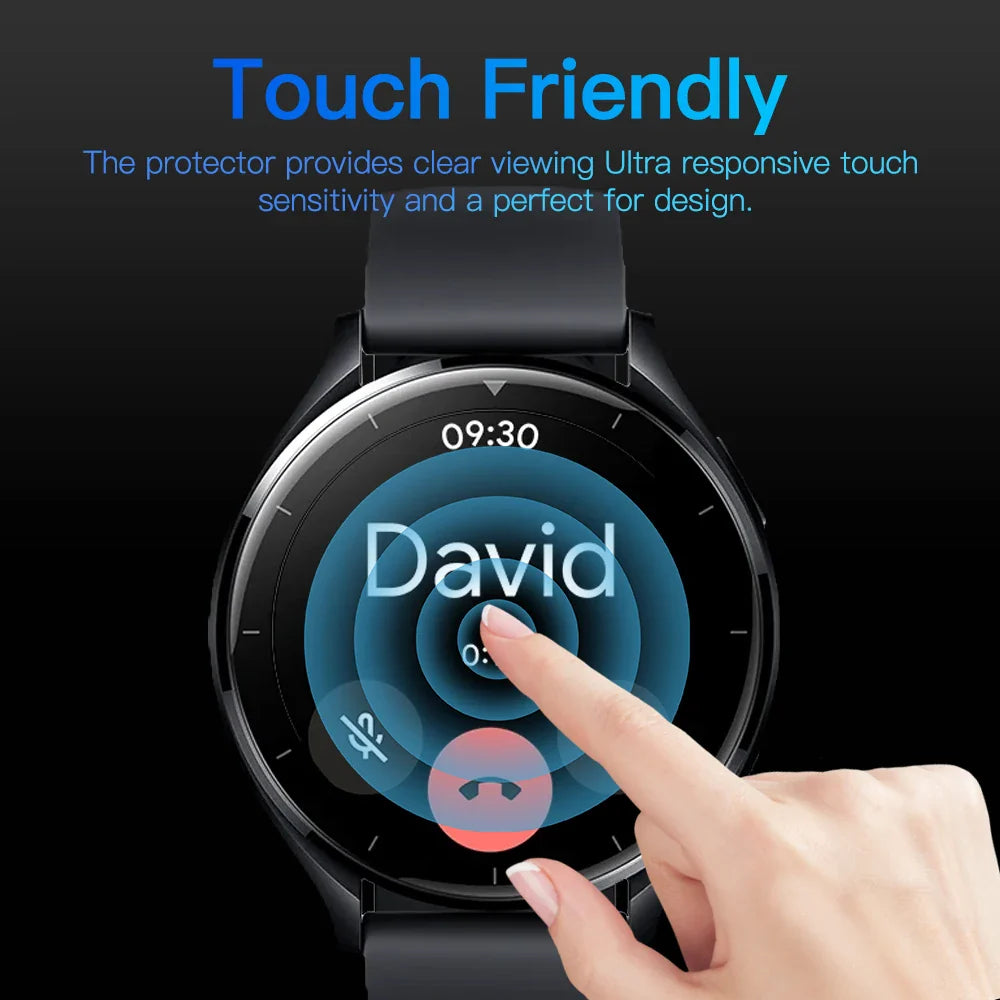 5D Protective Film for Xiaomi Mi Watch 2 — Full Coverage Anti-Scratch Screen Protector (Not Glass)