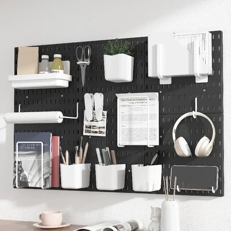 DIY Pegboard Hanging Shelf & Hooks – Wall Organizer for Garage, Kitchen & Room, No-Drill Storage Solution
