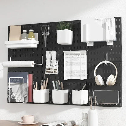 DIY Pegboard Hanging Shelf & Hooks – Wall Organizer for Garage, Kitchen & Room, No-Drill Storage Solution
