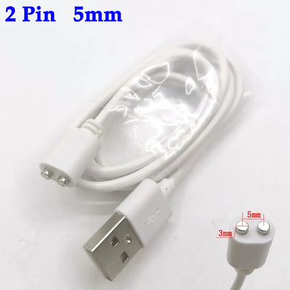 2-Pin 8mm Magnetic Charging Cable Connector – Universal Replacement Adapter for Beauty Instruments & Smart Devices, Single Piece