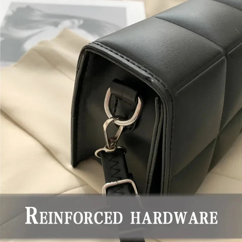 Fashion Brand Designer Women’s Shoulder Bag – Small PU Leather Crossbody, Classic Handle Handbag