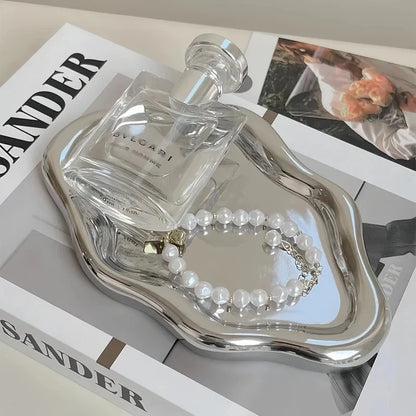 Cloud-Shaped Jewelry Tray - Decorative Organizer for Rings, Earrings, Bracelets & Necklaces Vanity Bedroom Decor