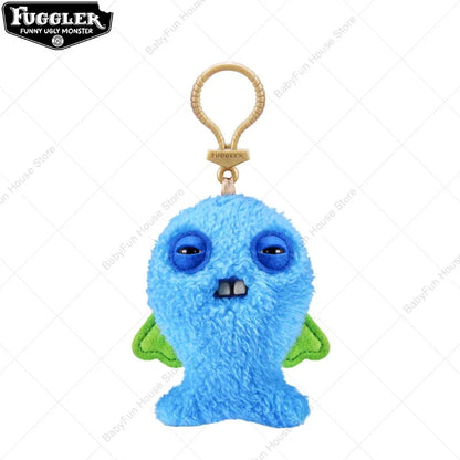 Original Fuggler Ugly Teeth Plush Keychain – Wide-Eyed Monster, Alien & Rabbit Peluche Pendant Toy