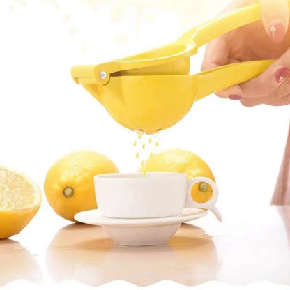 Aluminum Alloy Manual Lemon Squeezer - Hand-Pressed Orange Fruit Juicer for Home Use - Portable and Practical Kitchen Tool