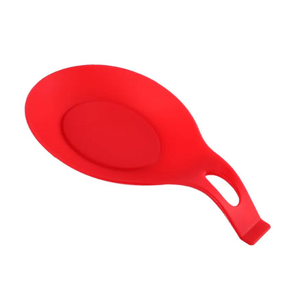 Silicone Spoon Rest and Spatula Holder - Heat-Resistant Kitchen Utensil Placemat Tray